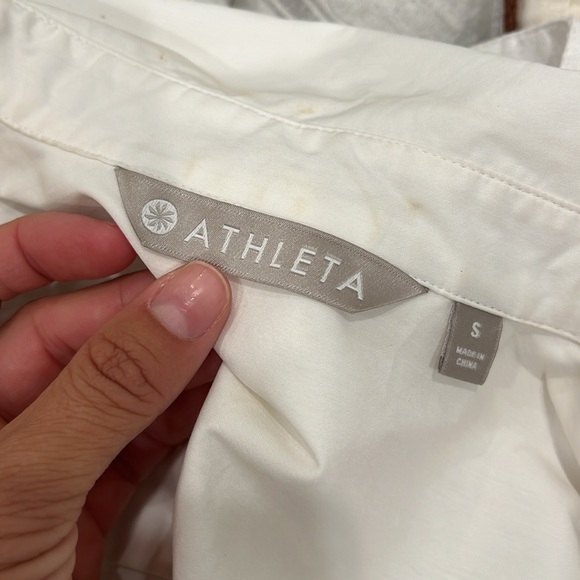 Athleta white long sleeve button-up - Picture 6 of 6